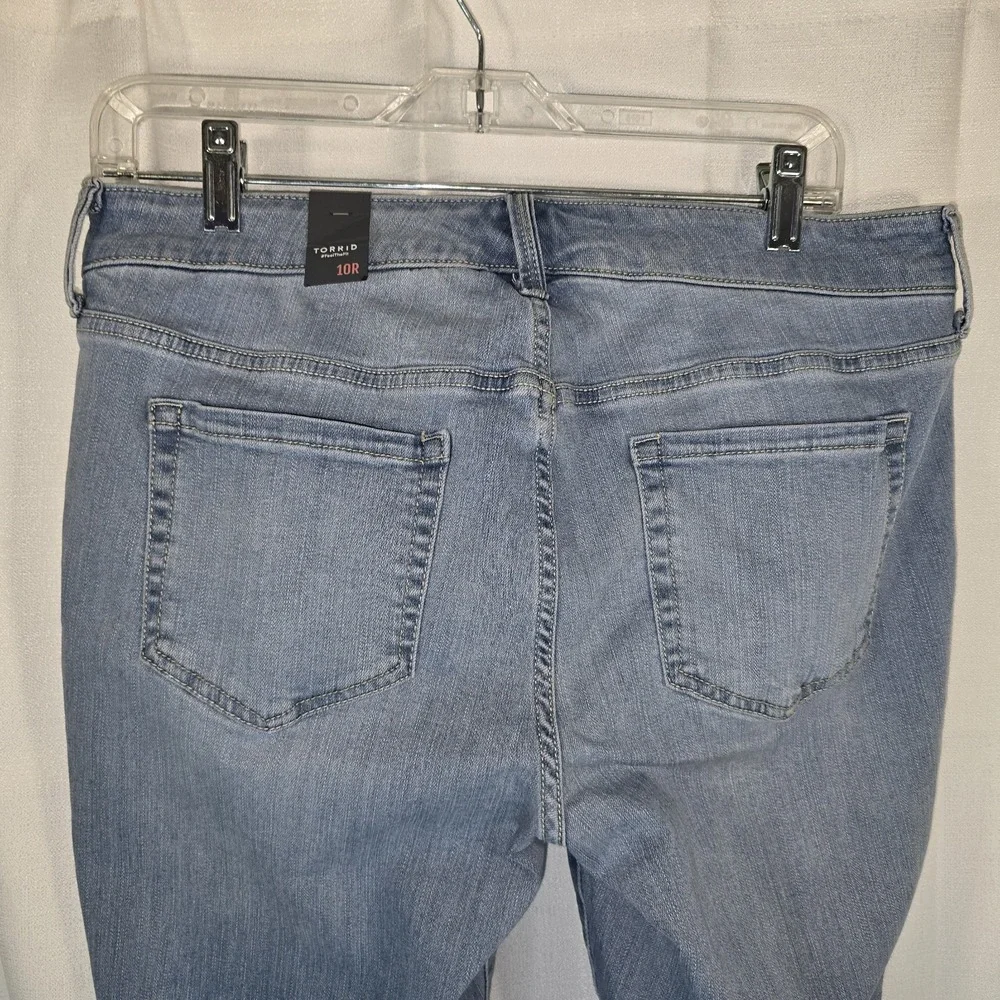 Torrid Perfect Skinny Ankle Stretch Blue Jeans Womens 10‎ Regular Blue NEW NWT!